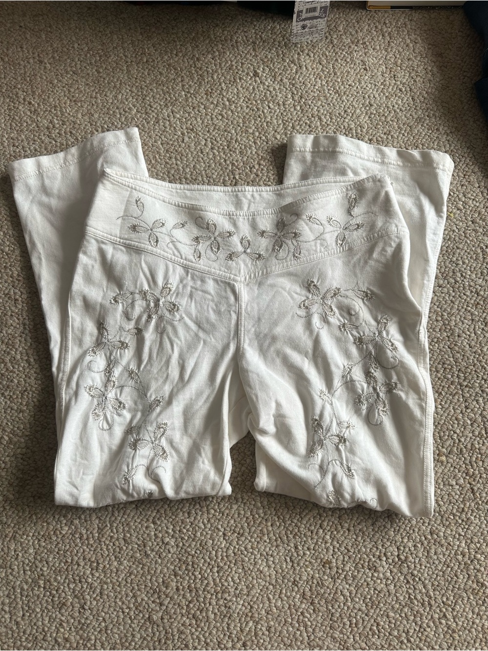 White Kimchi Blue Embroidered Women's Pants